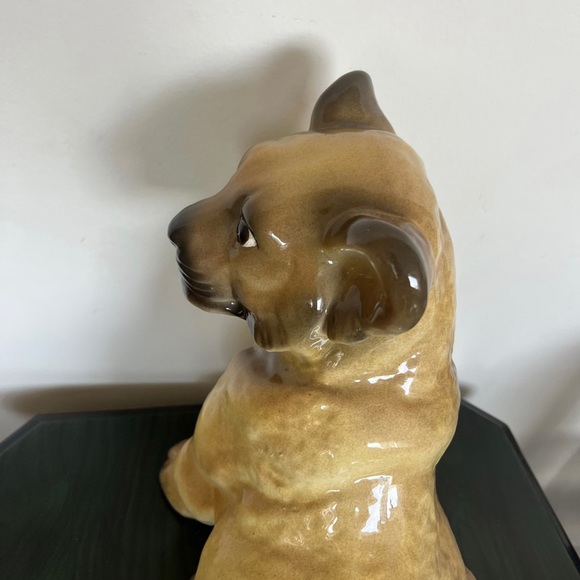 Vintage lion cub glazed ceramic - Picture 5 of 7